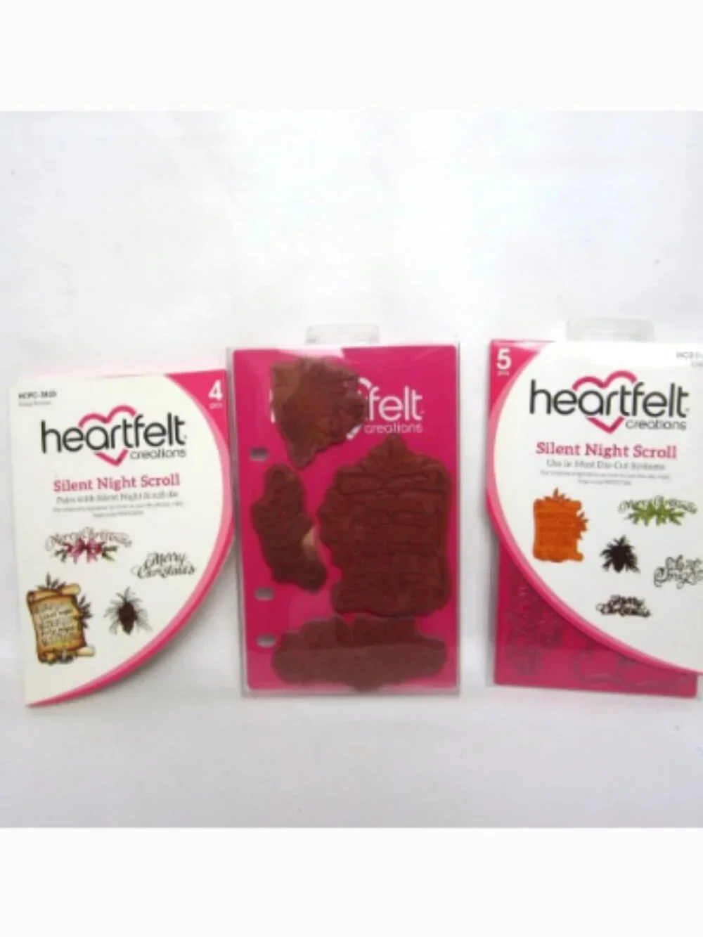 Heartfelt Creations Silent Night Scroll Craft Dies & Cling Stamps Christmas